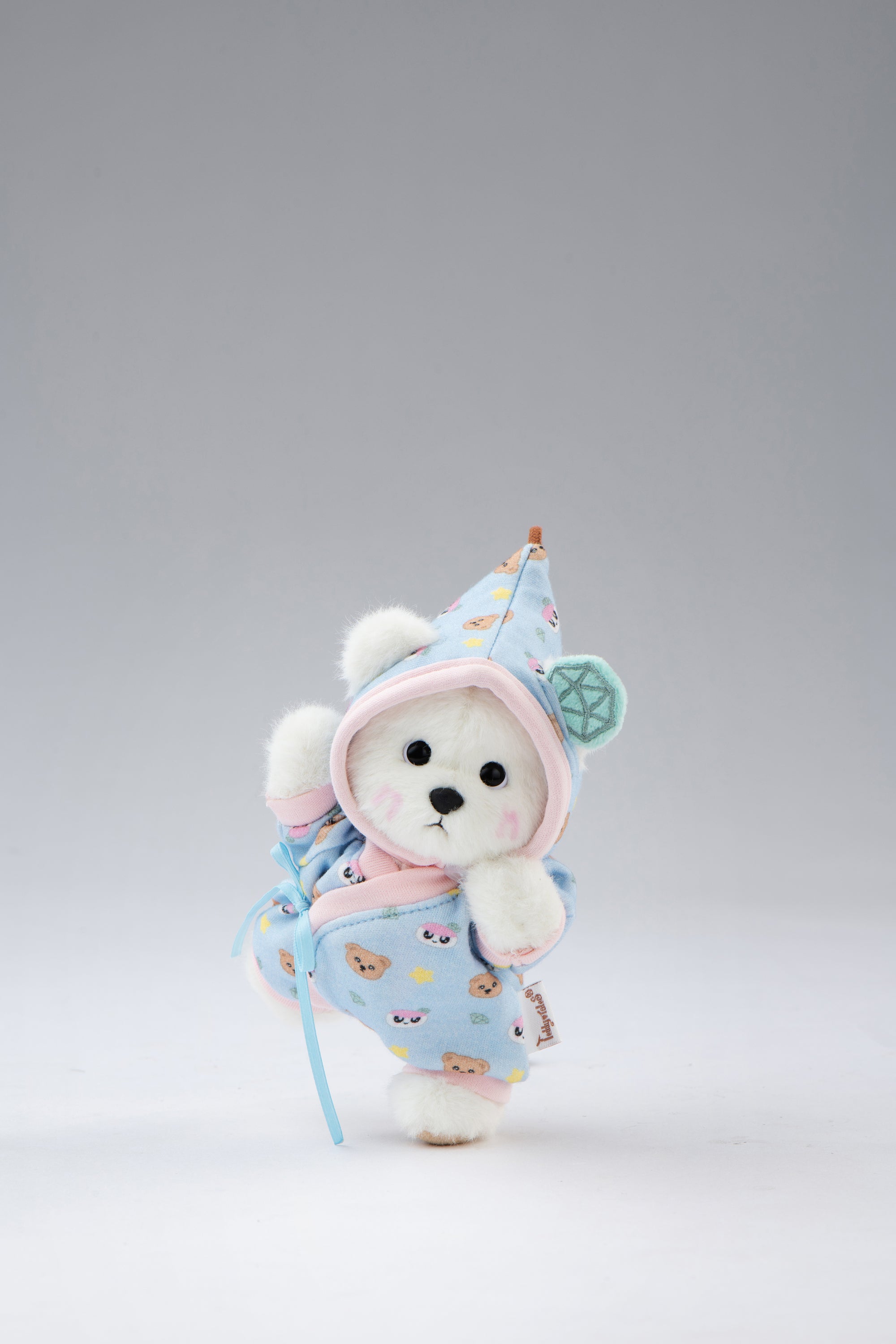 TeddyTales x SEVENTEEN BONGBONG Bear Blue Carat Babysuit with Keychain (15cm)