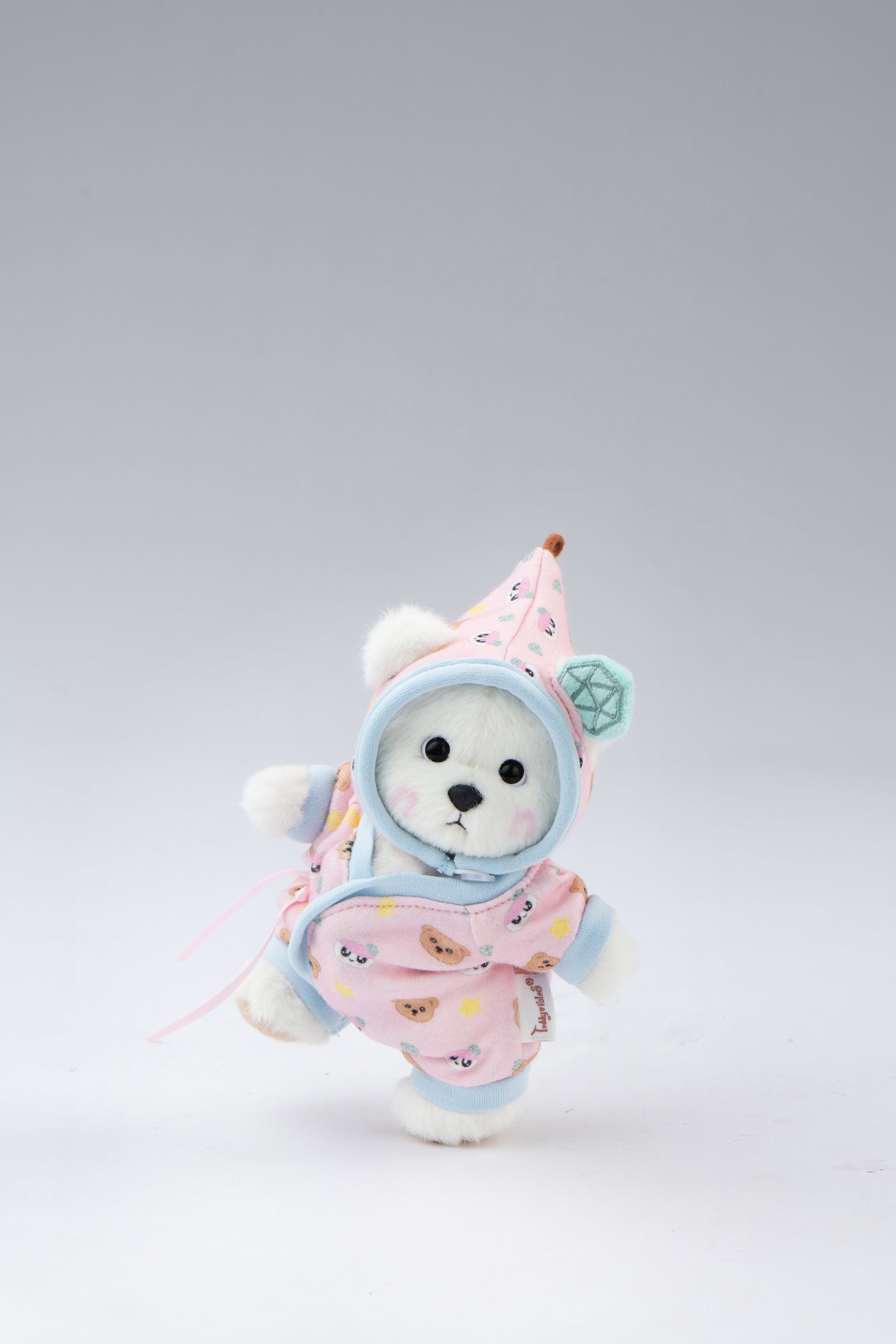 TeddyTales x SEVENTEEN BONGBONG Bear Pink Carat Babysuit with Keychain (15cm)