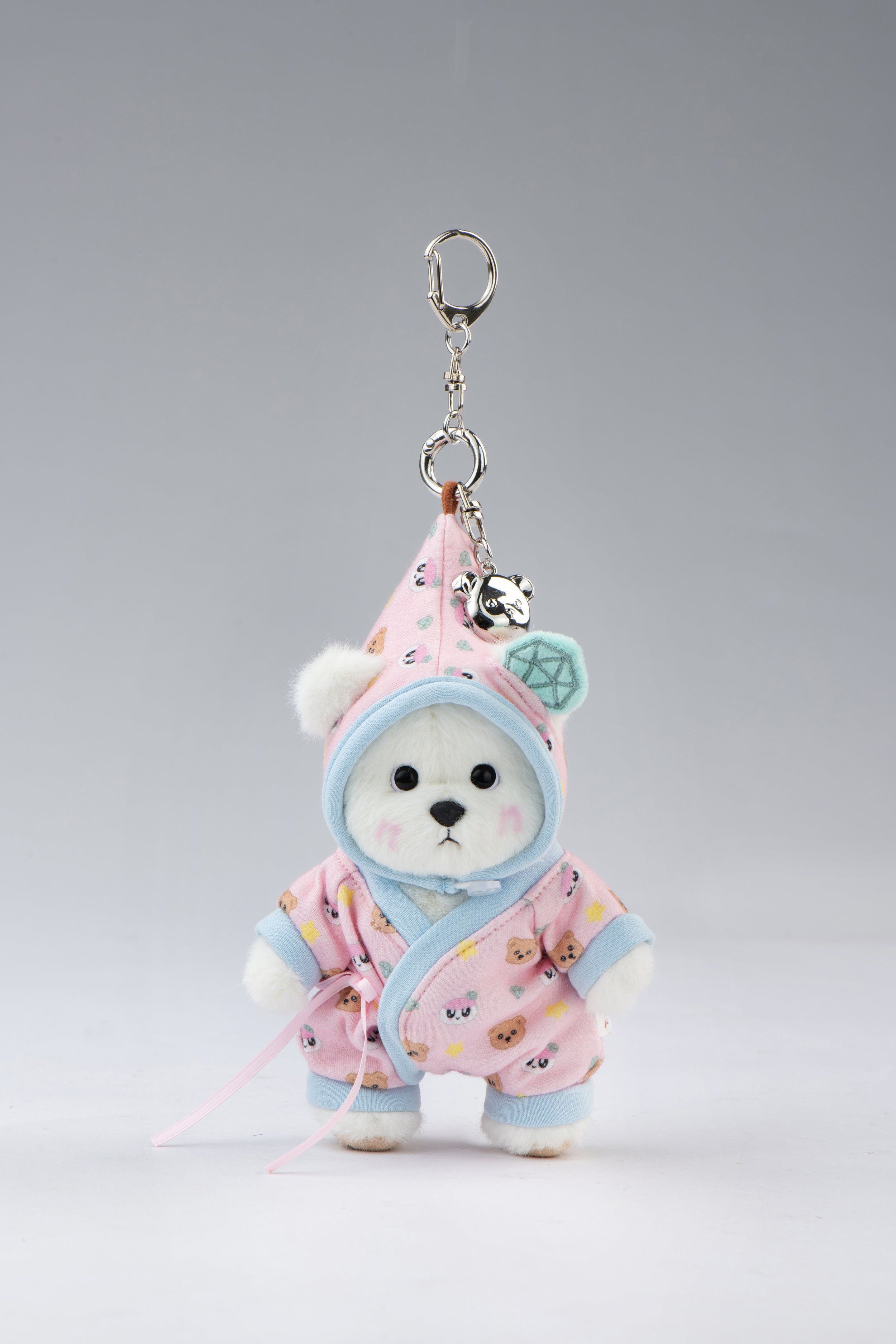 TeddyTales x SEVENTEEN BONGBONG Bear Pink Carat Babysuit with Keychain (15cm)