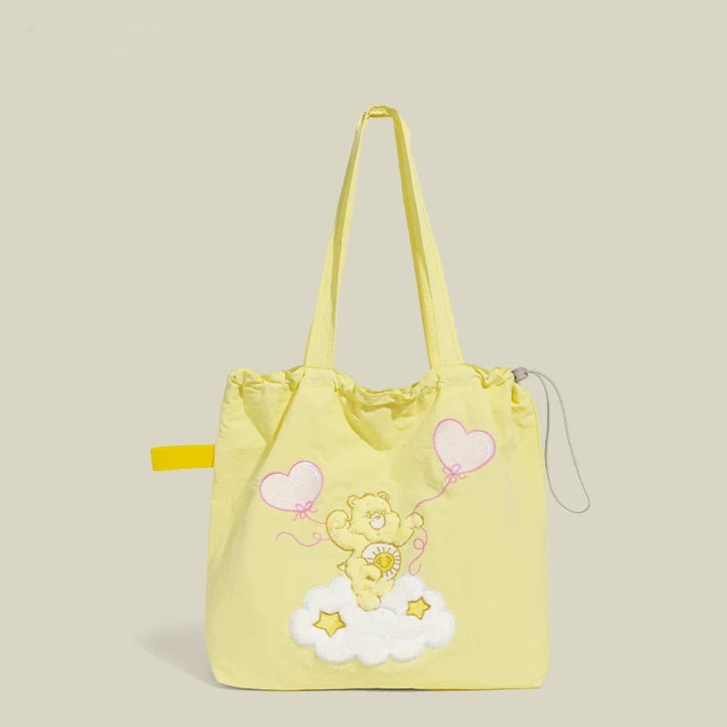 Drawstring Bucket Bag - Yellow